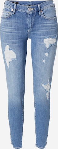 True Religion - Skinny Vaquero 'HALLE' en azul: frente