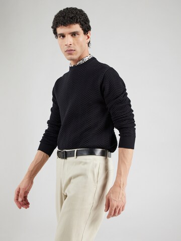 Kronstadt Sweater 'Carlo' in Black: front