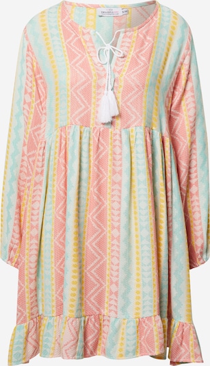 Zwillingsherz Robe d’été 'Karla' en jaune / menthe / rosé / blanc, Vue avec produit