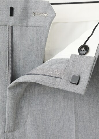MANGO MAN Slim fit Pleated Pants 'Paris' in Grey