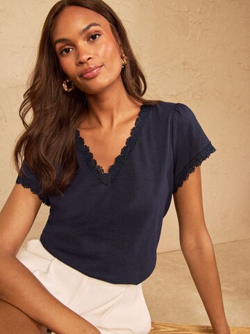 love & roses Shirt in Blue