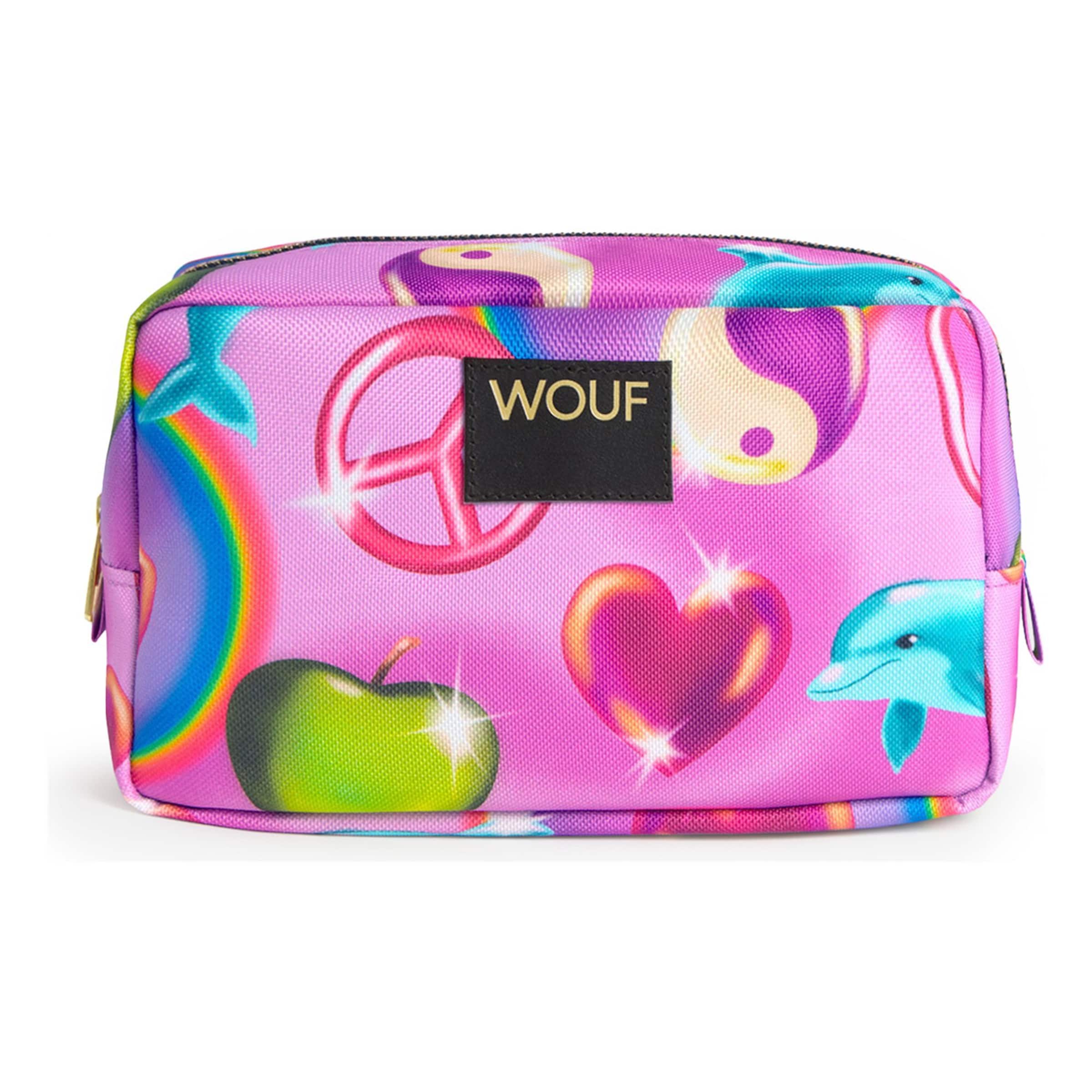 Trousses de toilette Wouf en rose : devant