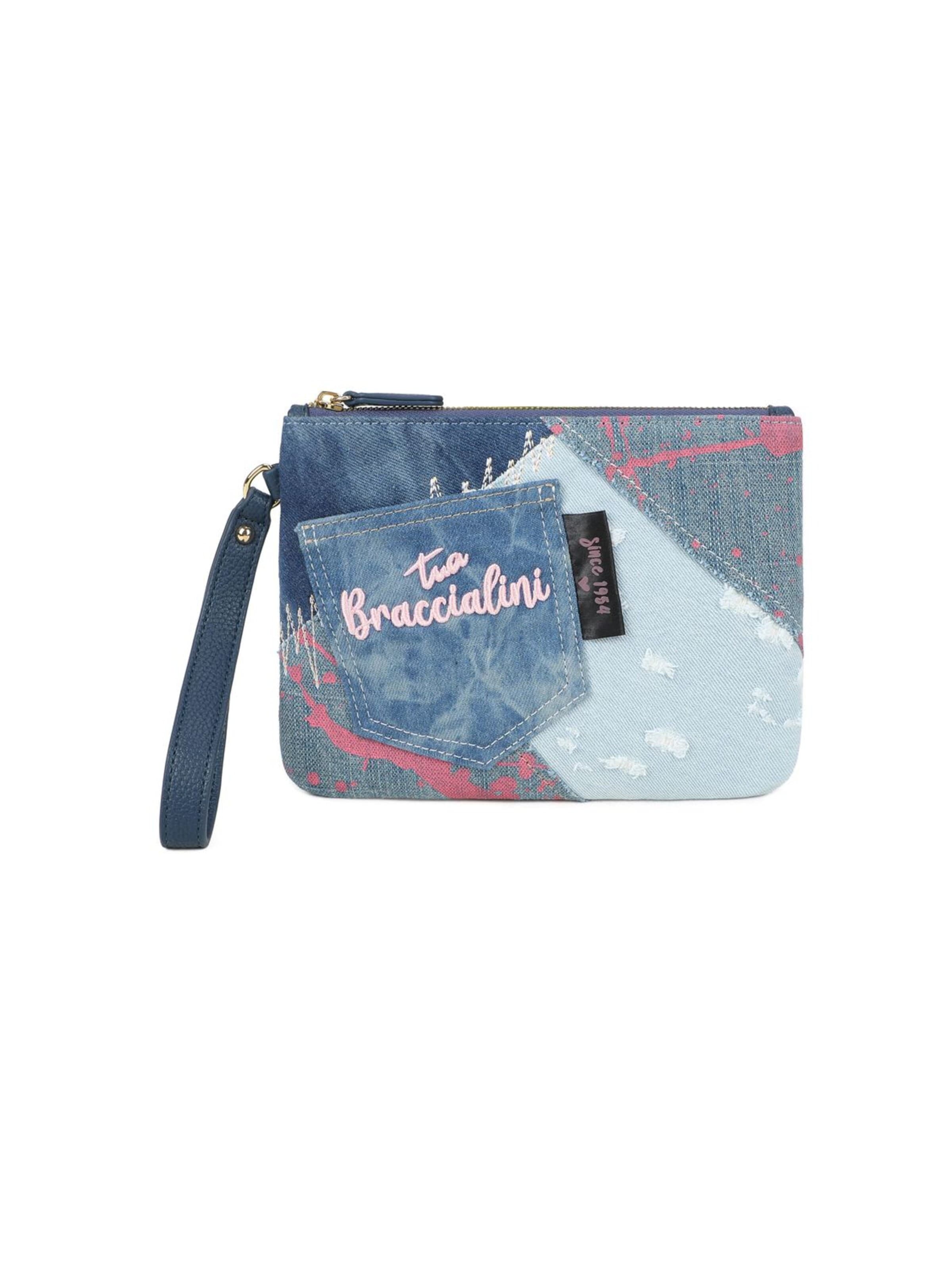 Braccialini - Bolso de noche 'Milly' en azul: frente
