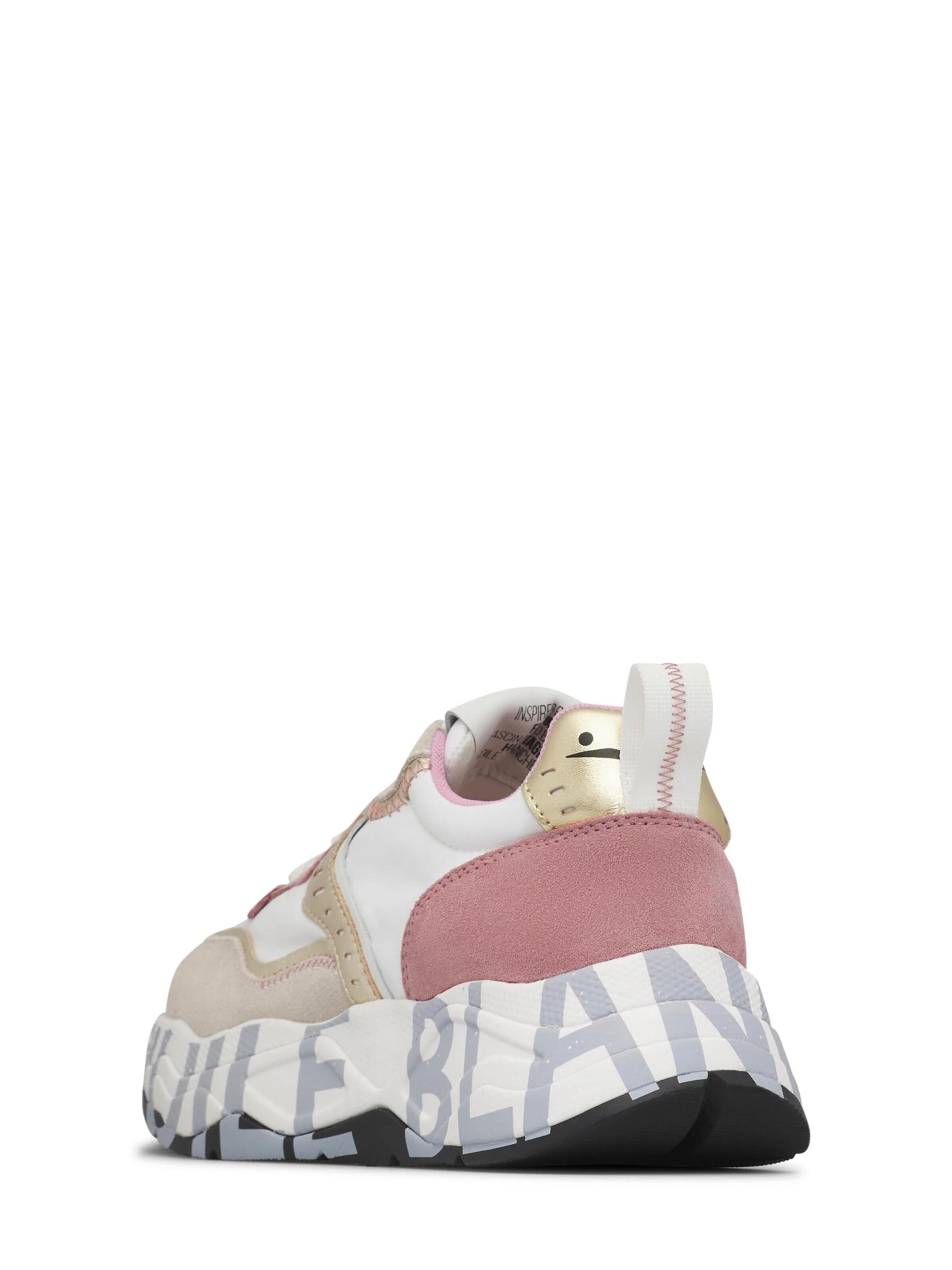 Voile blanche Lace-up shoe 'CLUB105.' in Pink
