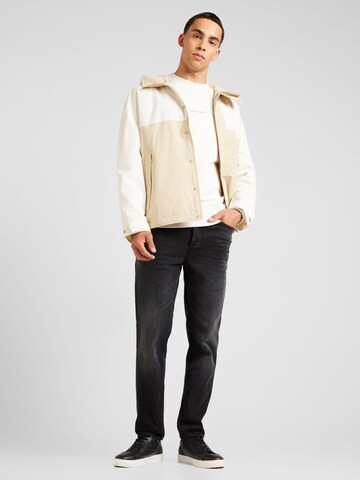 Sweat-shirt 'CITY GRID MAP' Calvin Klein Jeans en blanc