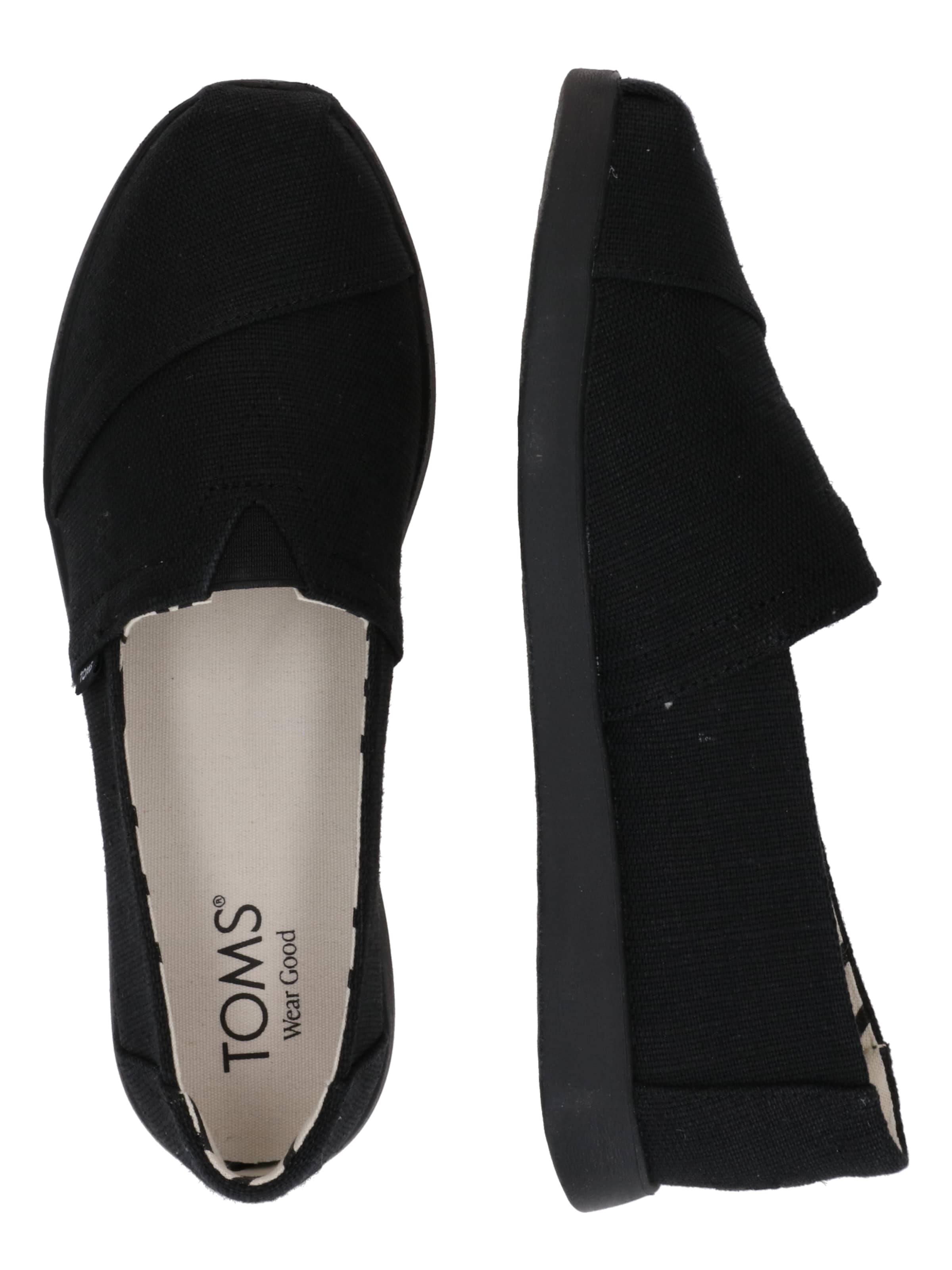 TOMSSlip On cipele - crna boja