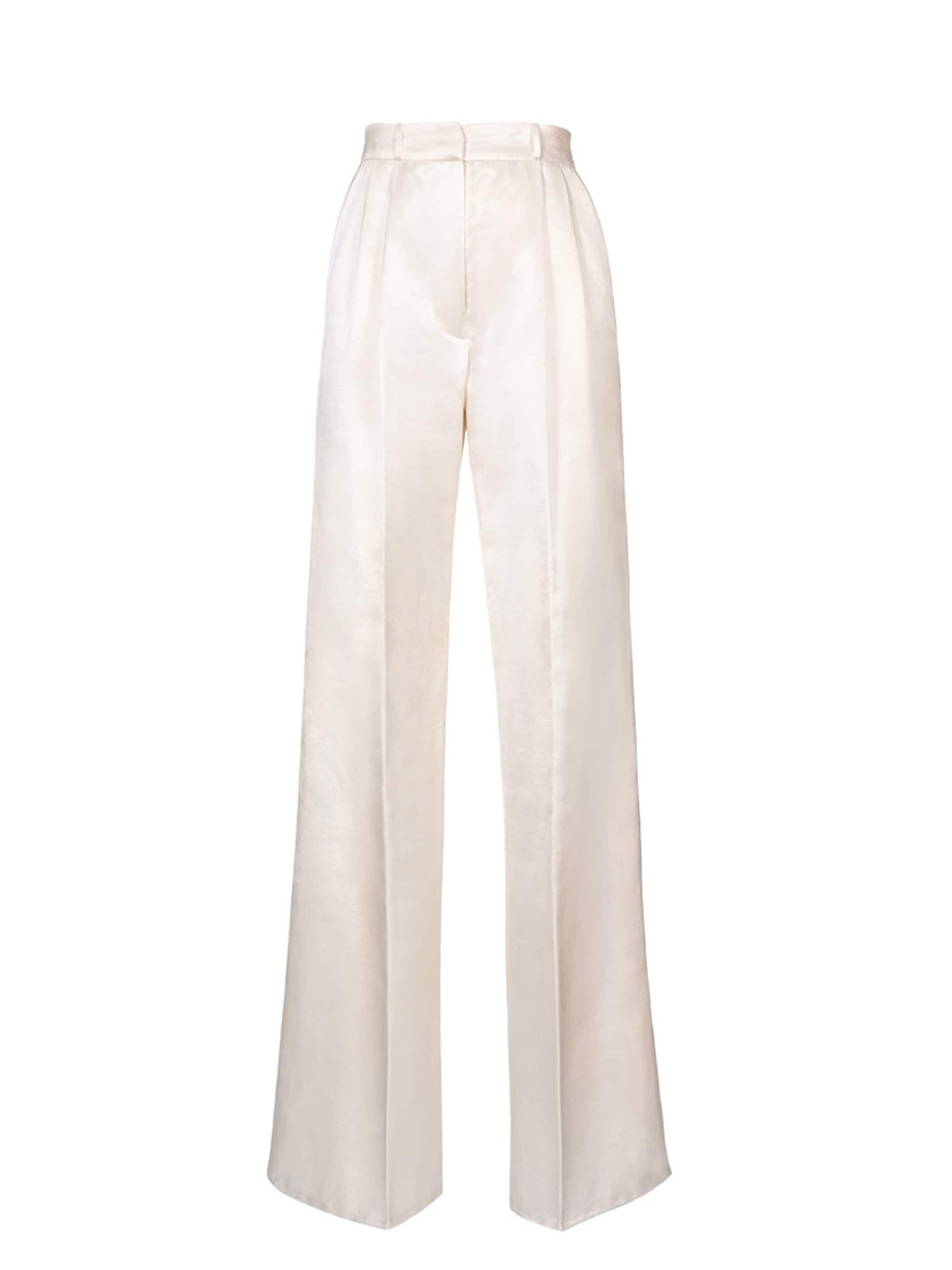 Anse Victorin Wide Leg Hose 'Amara'‌‌‌‌‌ in Beige: Vorderseite