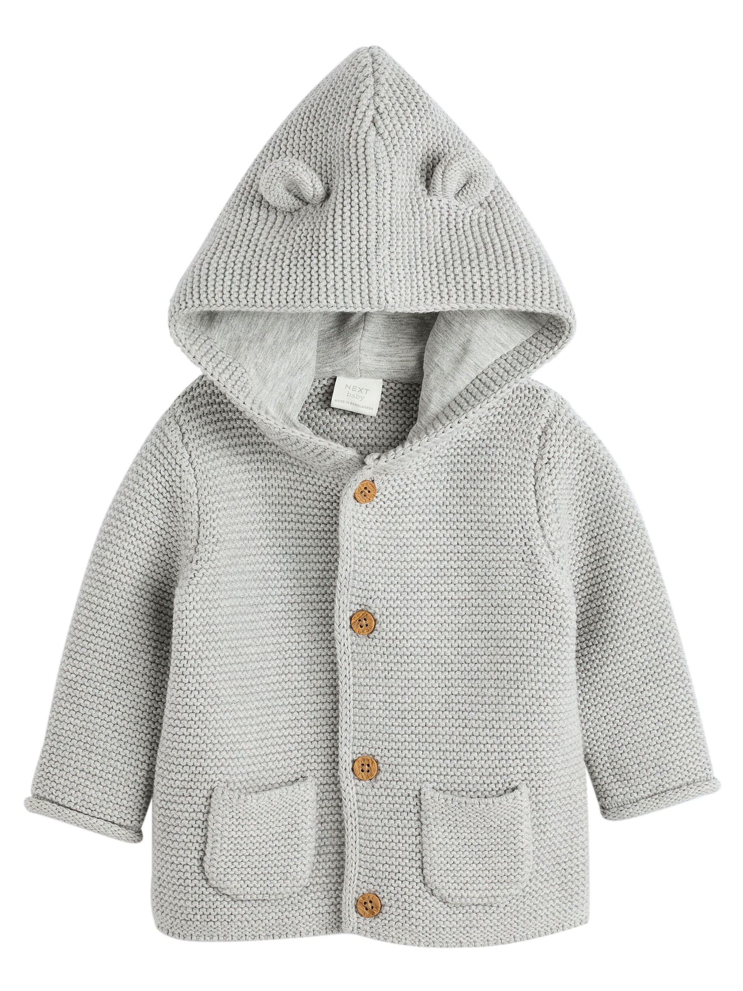 Next Knit cardigan in Grey: front