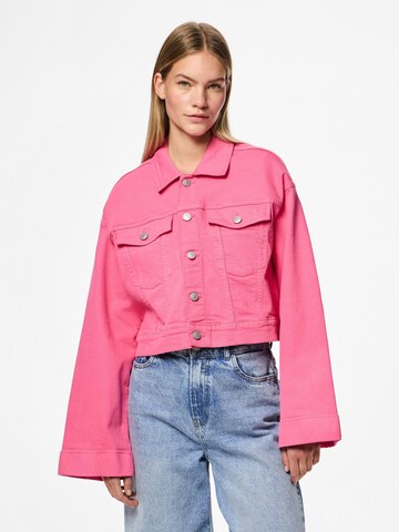 PIECES Overgangsjakke 'PCSvala' i pink: forside