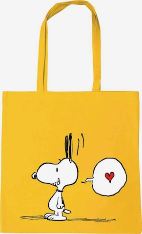 LOGOSHIRT Shopper 'Peanuts - Snoopy in Love' in Yellow: front