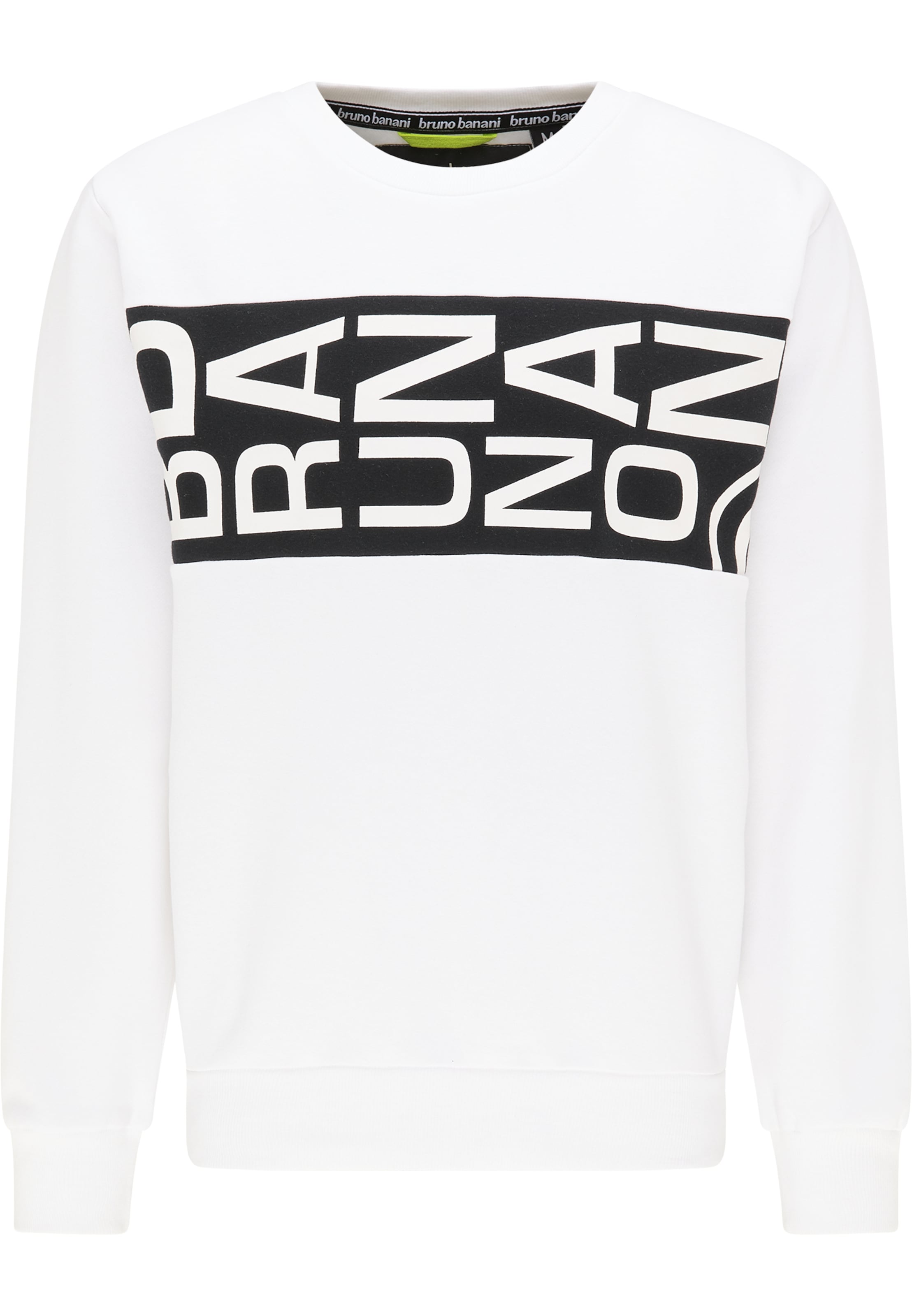 Bruno Banani Sweatshirt 'Richardson' in White: front