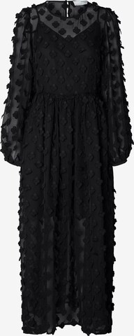 Robe 'Kysha' SELECTED FEMME en noir : devant