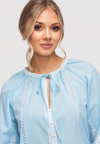 Ombre Blouse in Blue