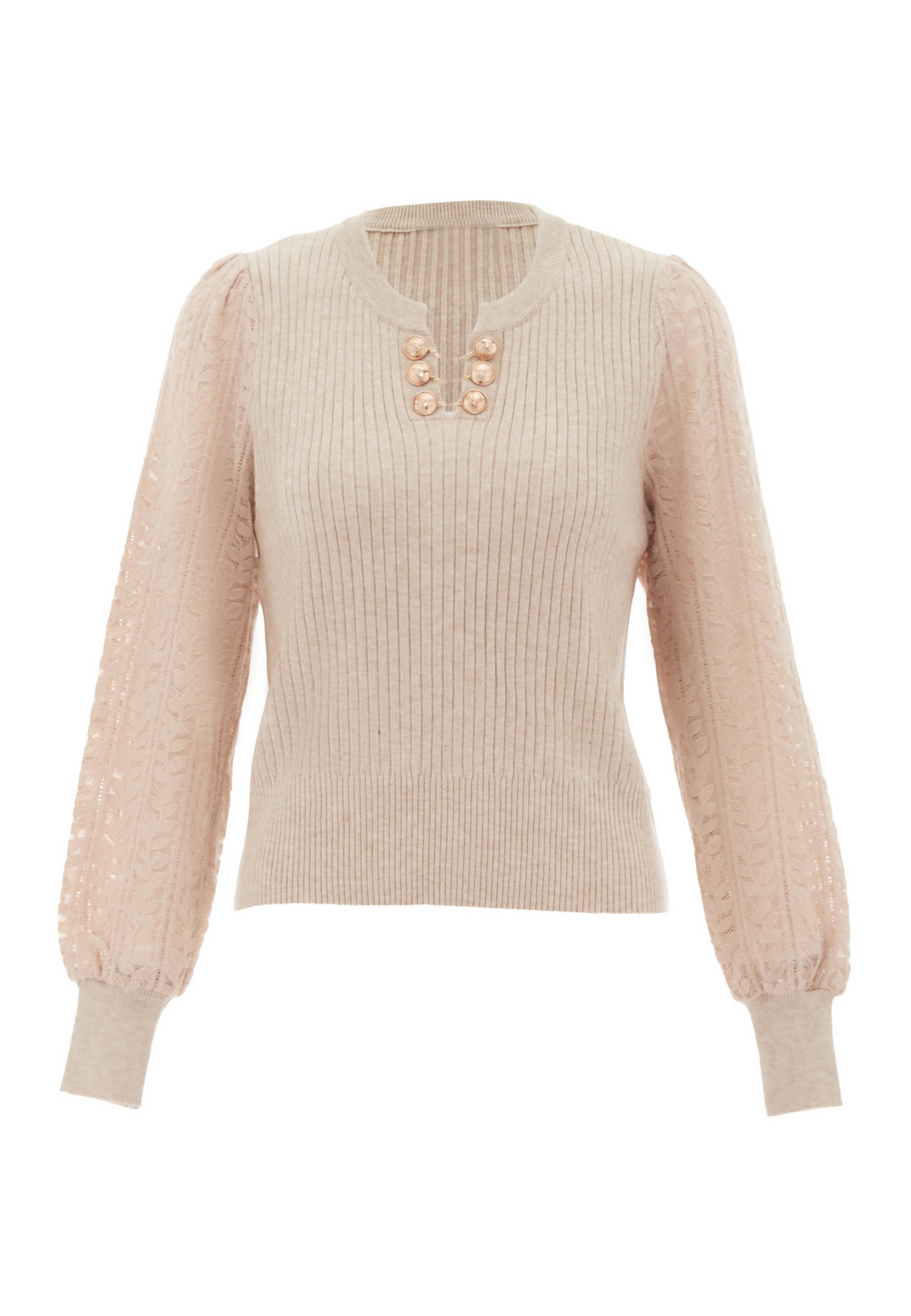 NAEMI Pullover in Beige: Vorderseite