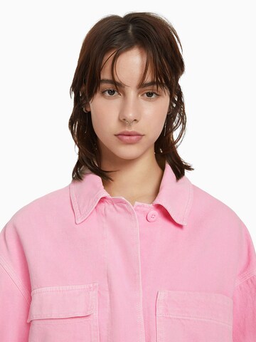 Bershka Between-Season Jacket in Pink