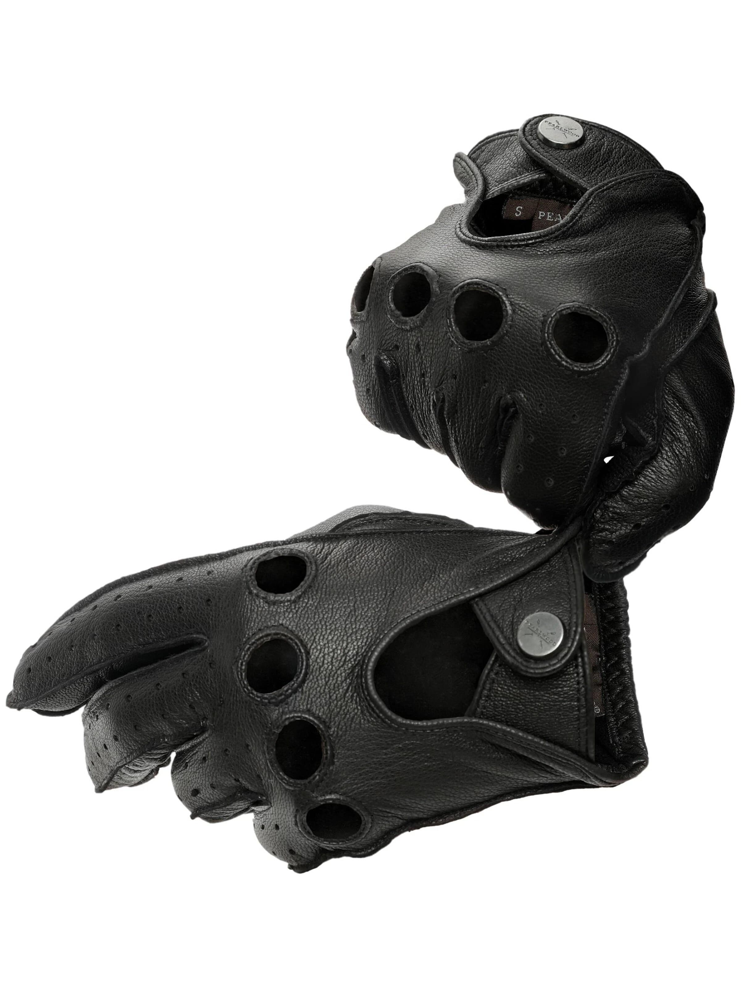 Pearlwood Full Finger Gloves 'STEVE' in Black: front