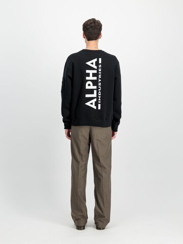 Sweat-shirt ALPHA INDUSTRIES en noir
