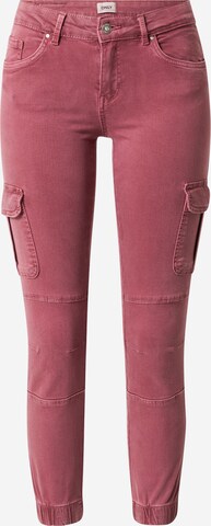 ONLY Cargo trousers 'Missouri' in Pink: front