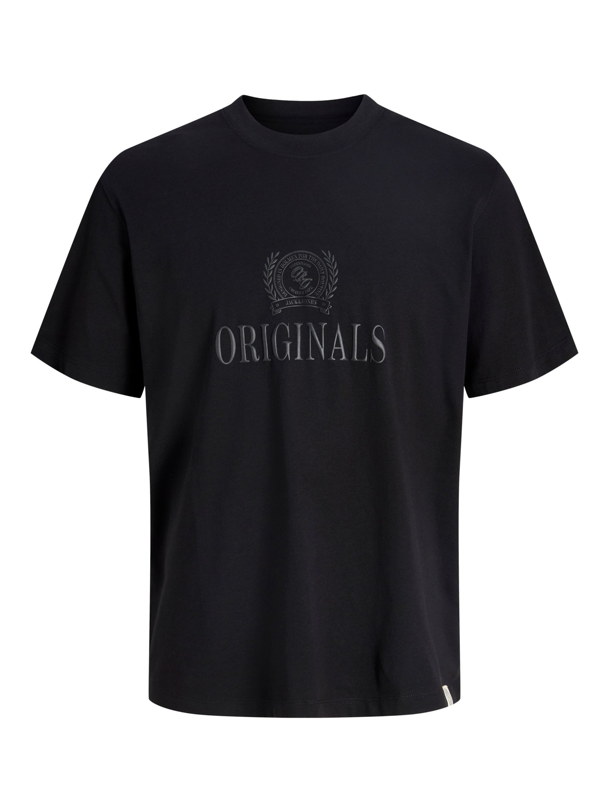 Jack & Jones Plus Shirt 'JORFREDERIKSBERG' in Black: front