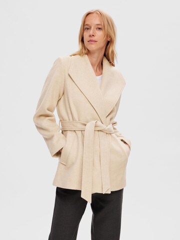 SELECTED FEMME Between-seasons coat 'Rosa' in Beige