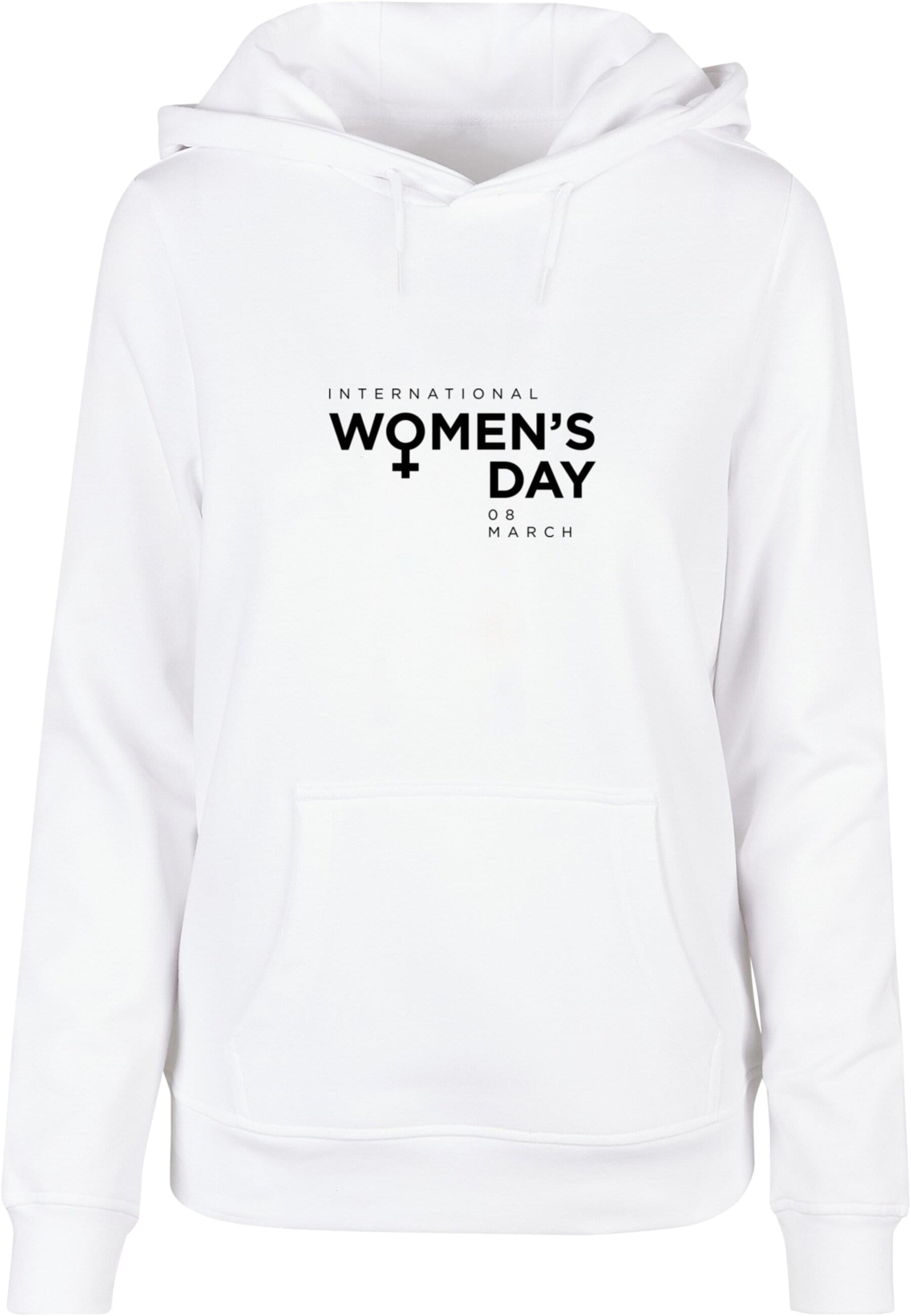 Merchcode Sweatshirt 'WD - International Women's Day' in White: front