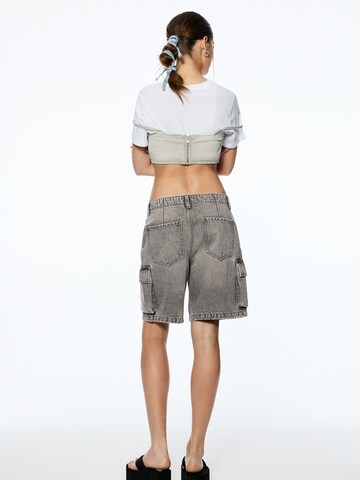 Wide leg Jeans cargo di Pull&Bear in nero