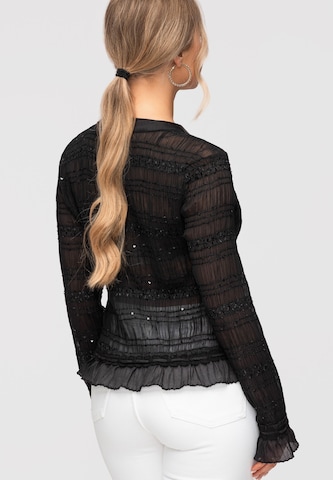 Ombre Blouse in Black