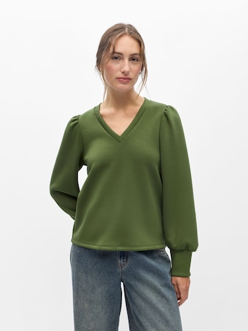Bluză de molton 'OBJANDREA' de la OBJECT pe verde: față