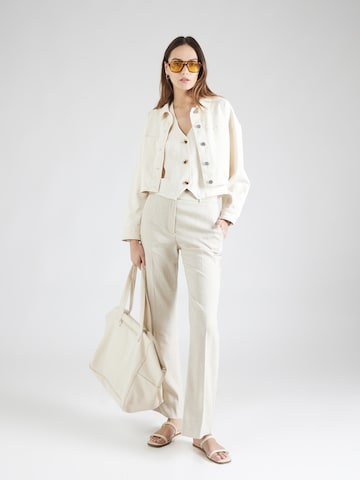 FIVEUNITS Flared Pleated Pants 'Olivia' in Beige