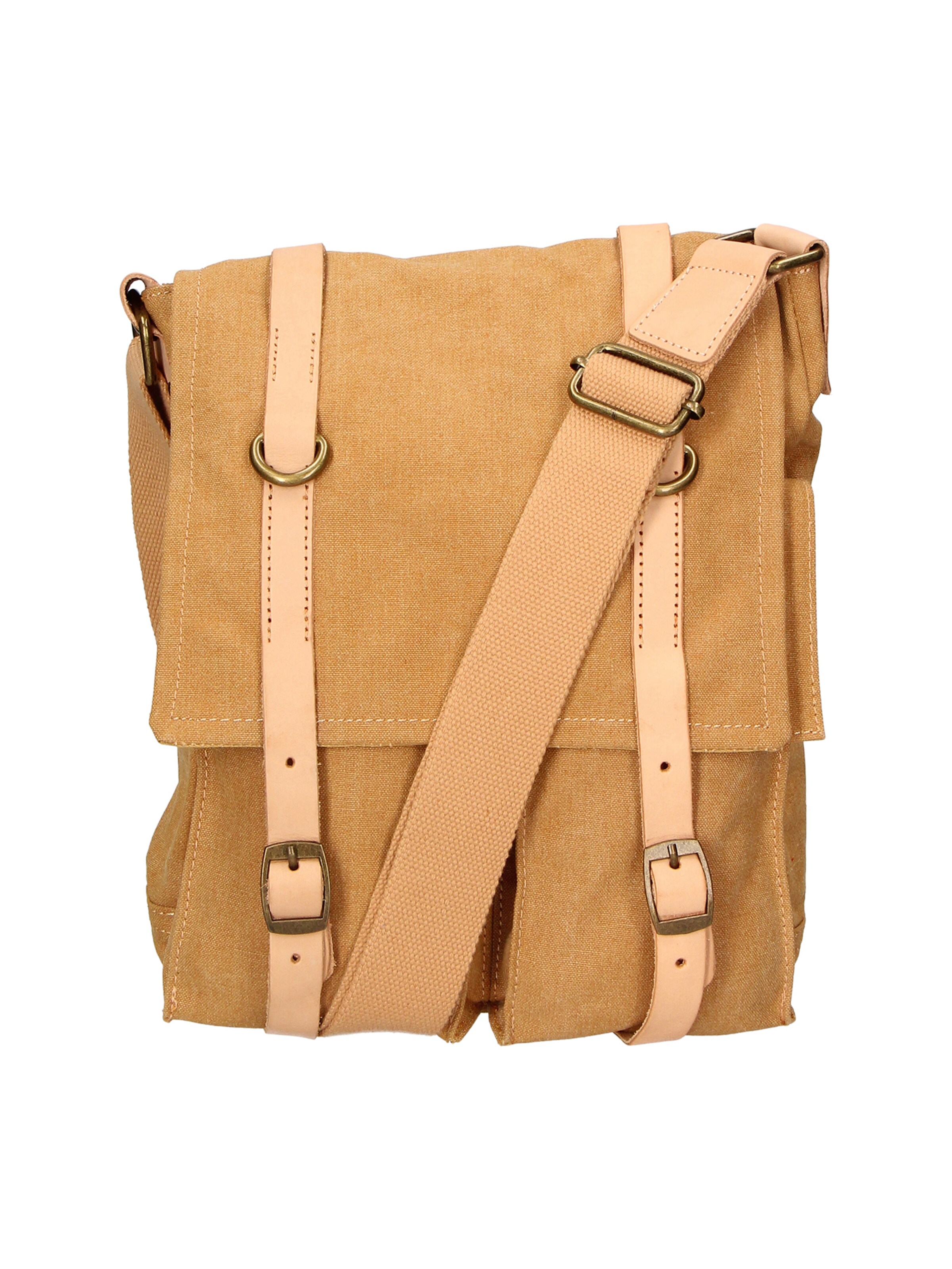 Borsa a tracolla di Gave Lux in marrone: frontale