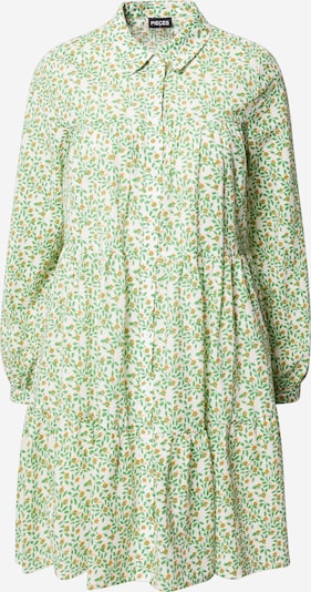Rochie tip bluză PIECES pe verde / portocaliu / alb, Vizualizare produs