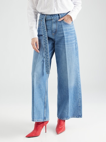 HUGO Red Wide leg Jeans 'Galeva' in Blue: front