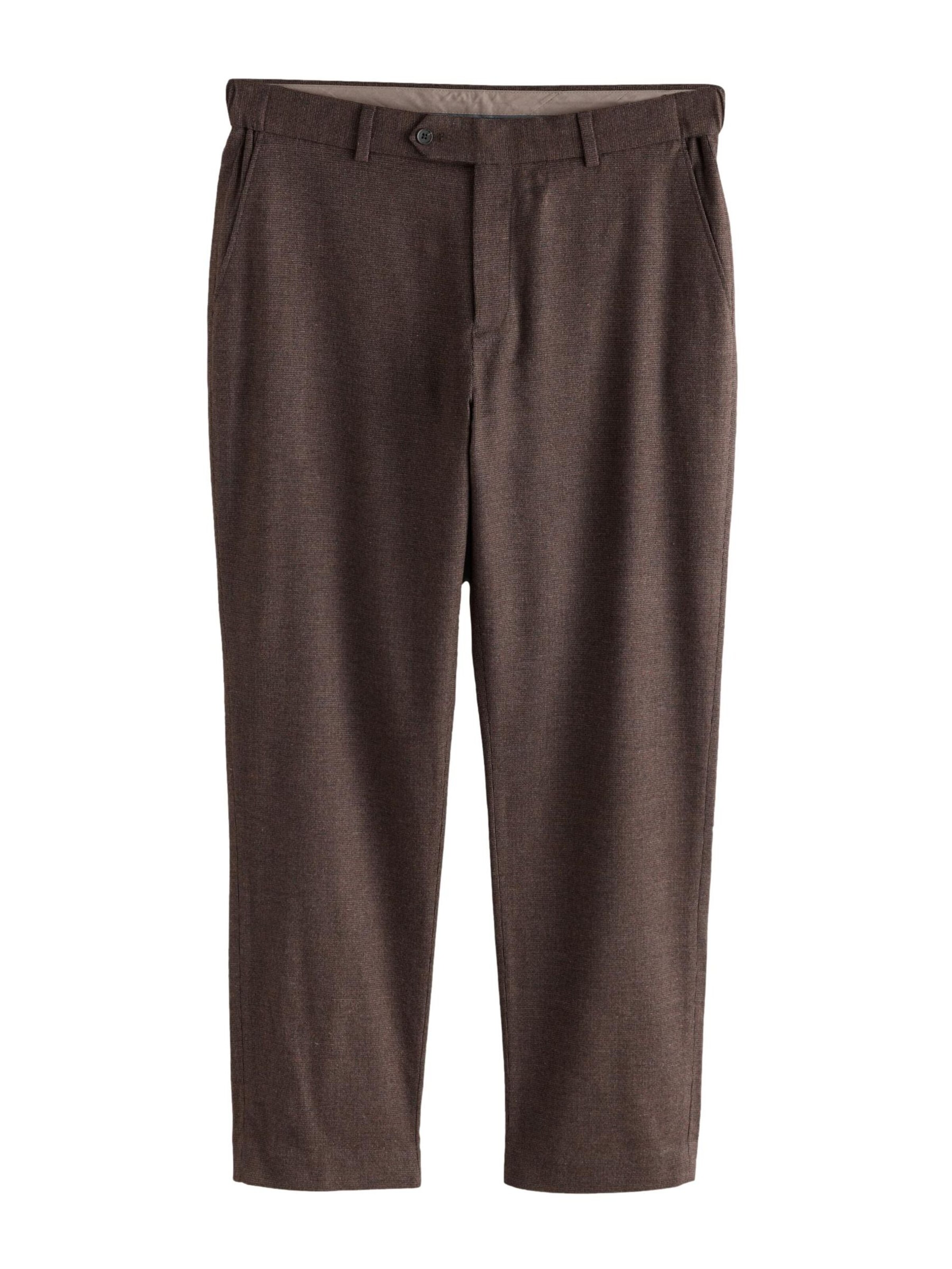 Pantalon à plis Next en marron : devant