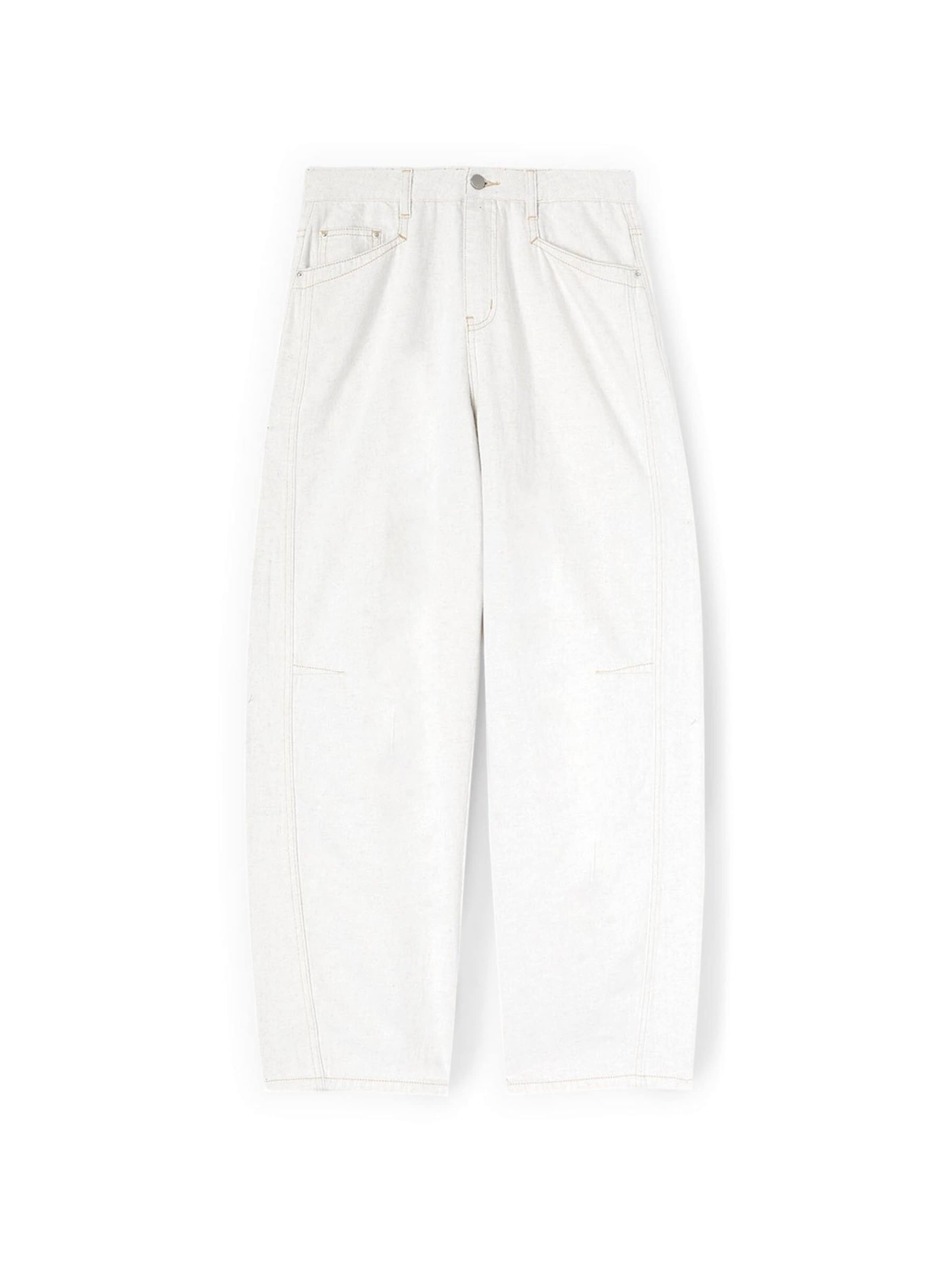 MOTIVI Pantalon en 32/Regular en blanc, Vue avec produit