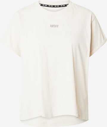 Maglia funzionale di DKNY Performance in beige: frontale