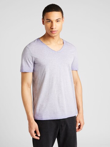 T-Shirt QS en violet : devant