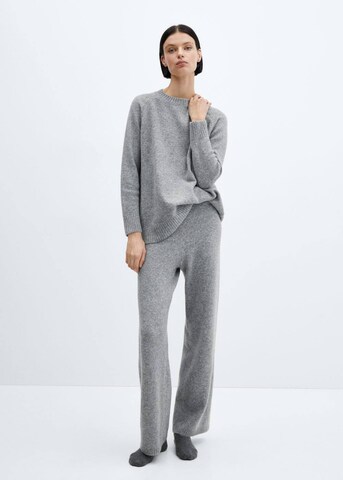 MANGO Wide leg Pants 'Camila' in Grey