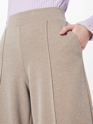 ICHI Wide Leg Hose 'Nevelin' in Braun