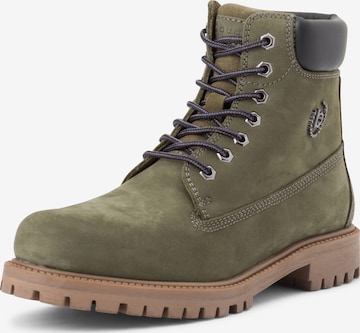 Bottines à lacets 'Poleman' bugatti en vert : devant