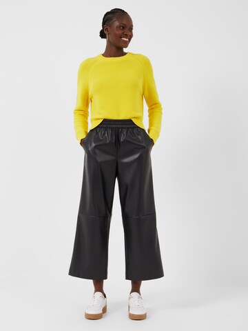 FRENCH CONNECTION Wide leg Broek 'Etta' in Zwart