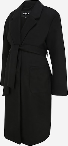 Only Maternity Between-Seasons Coat 'Trillion' in Black: front
