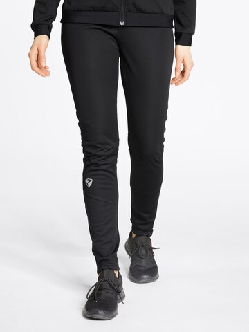ZIENER Regular Workout Pants 'Nura' in Black: front