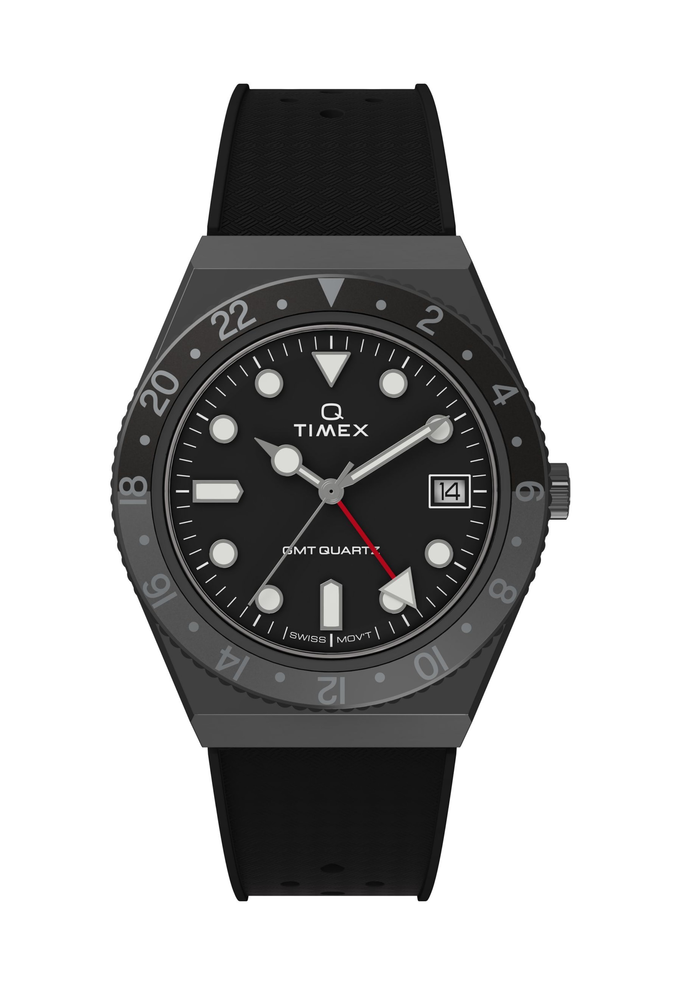 TIMEX Analog Watch 'Q Timex 1979 Reissue' in Black: front