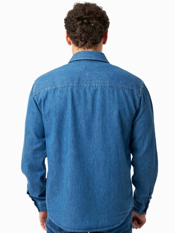 Organication Regular Fit Hemd in Blau