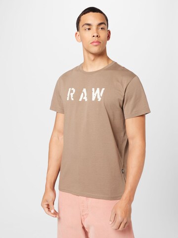 G-Star RAW T-Shirt in Braun: predná strana