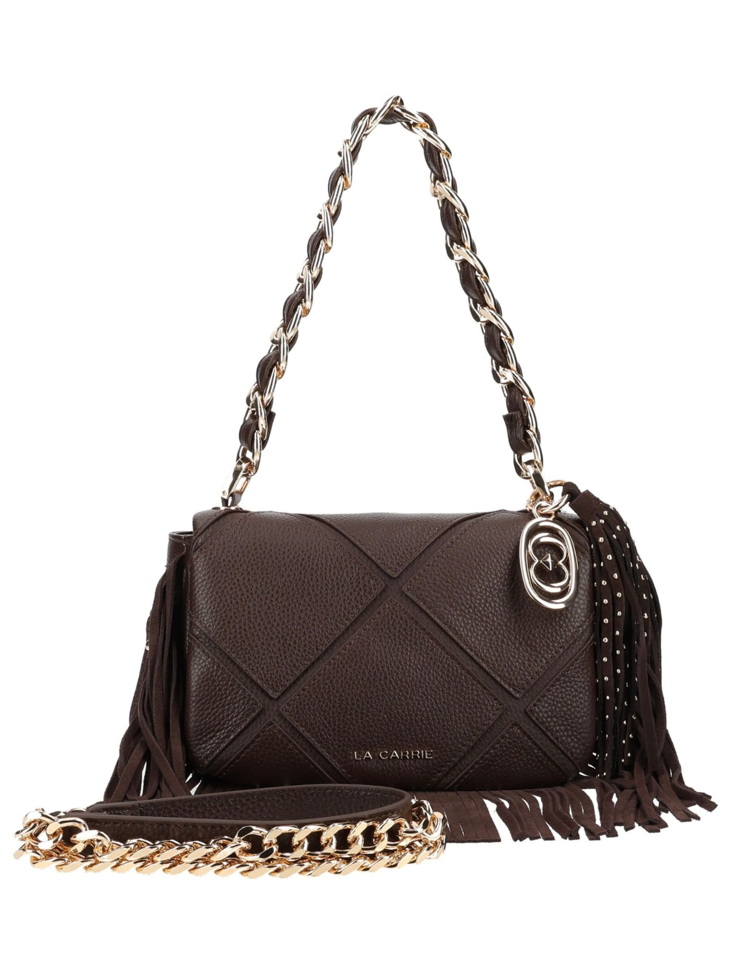 La Carrie Crossbody bag in Brown: front