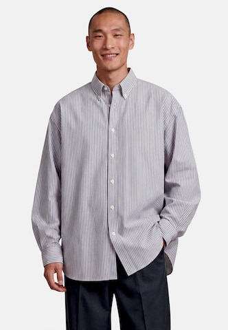 zero Comfort Fit Hemd in Blau: Vorderseite