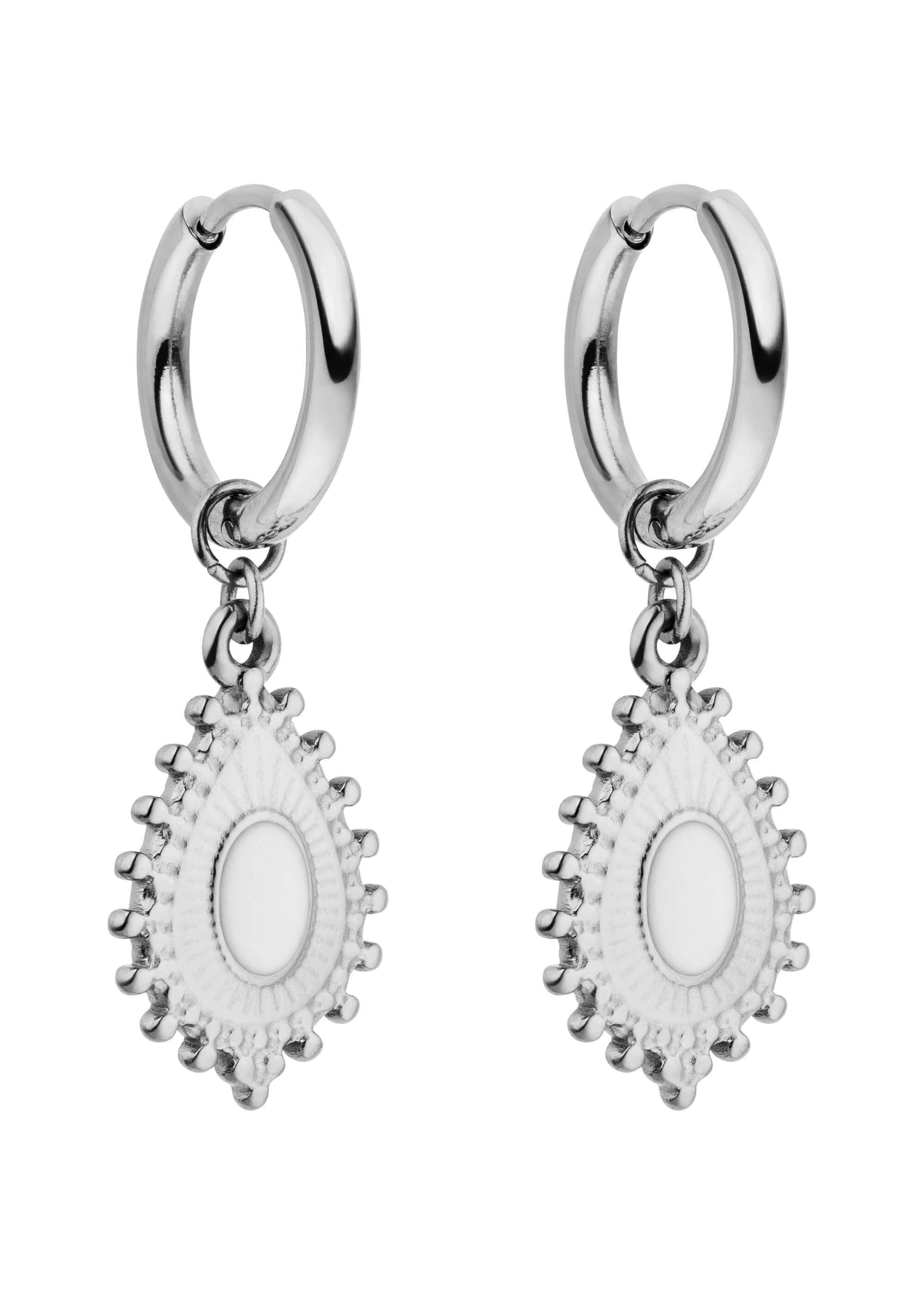 PURELEI - Pendientes 'Pretty' en plata: frente