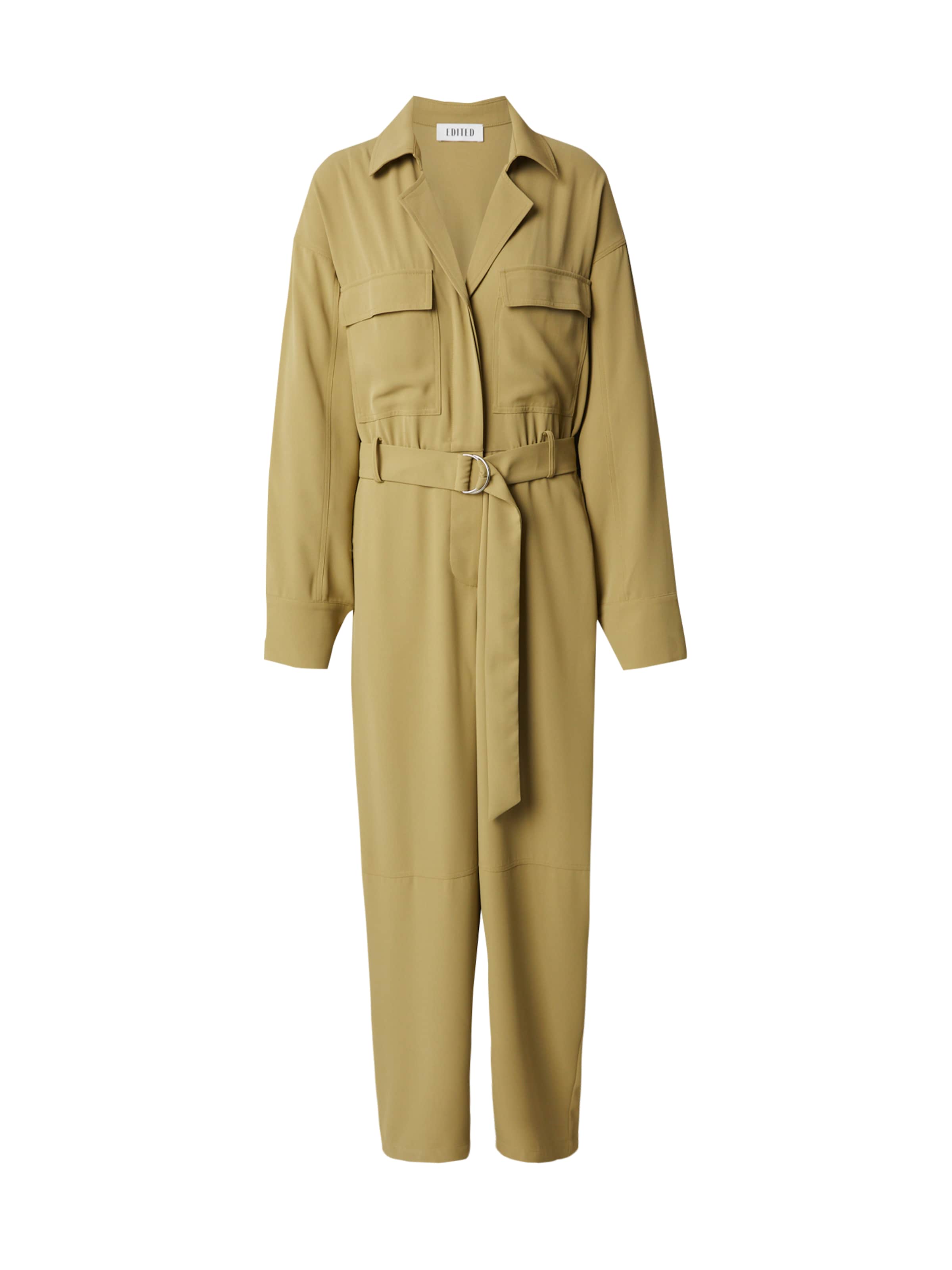 Salopeta 'Tamara' de la EDITED pe bej: față