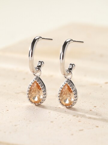 Hey Happiness - Pendientes 'January Birthstone' en plata